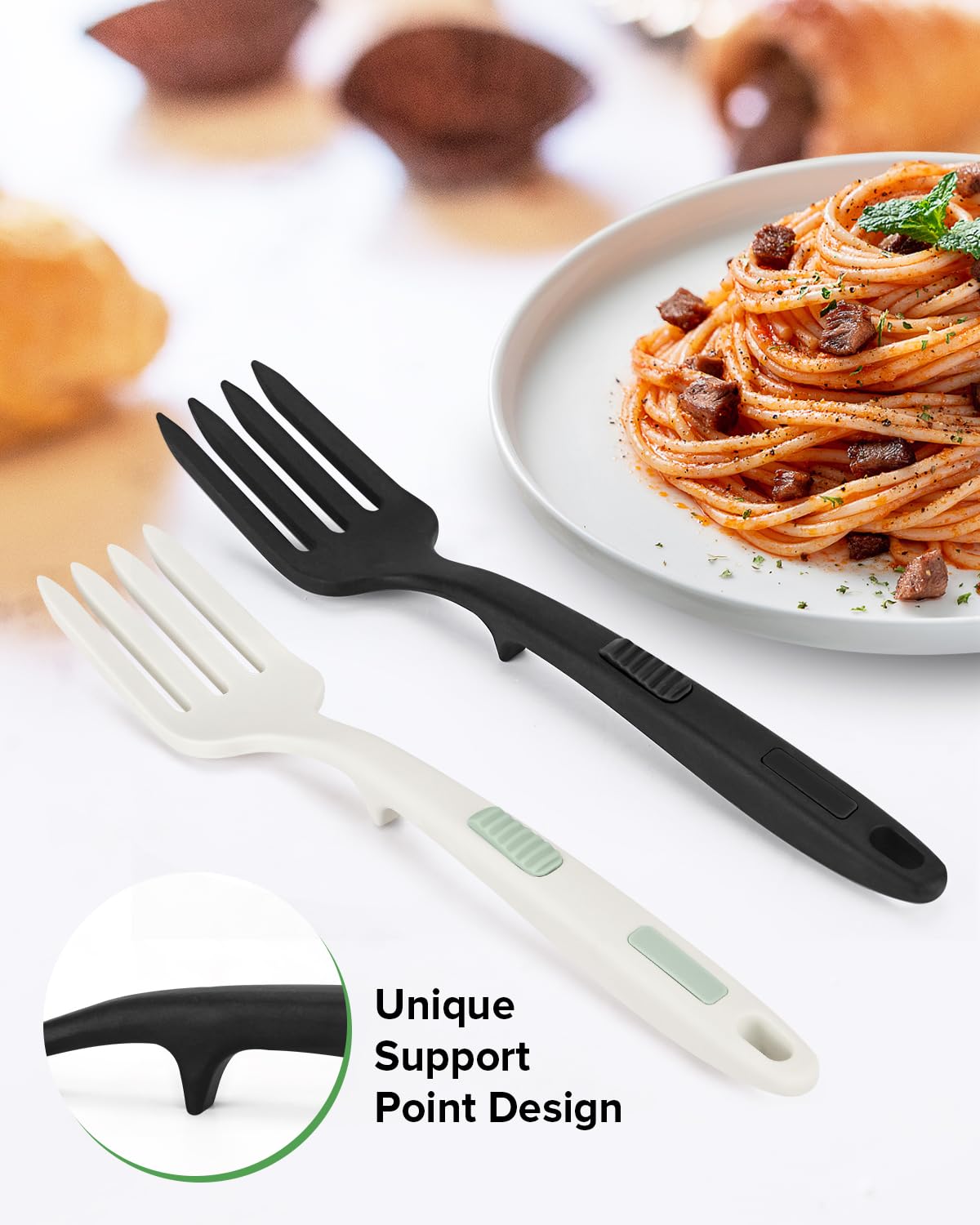 Diseño antideslizante de DaiRen Kitchen facilita agarrar y manipular durante la cocción