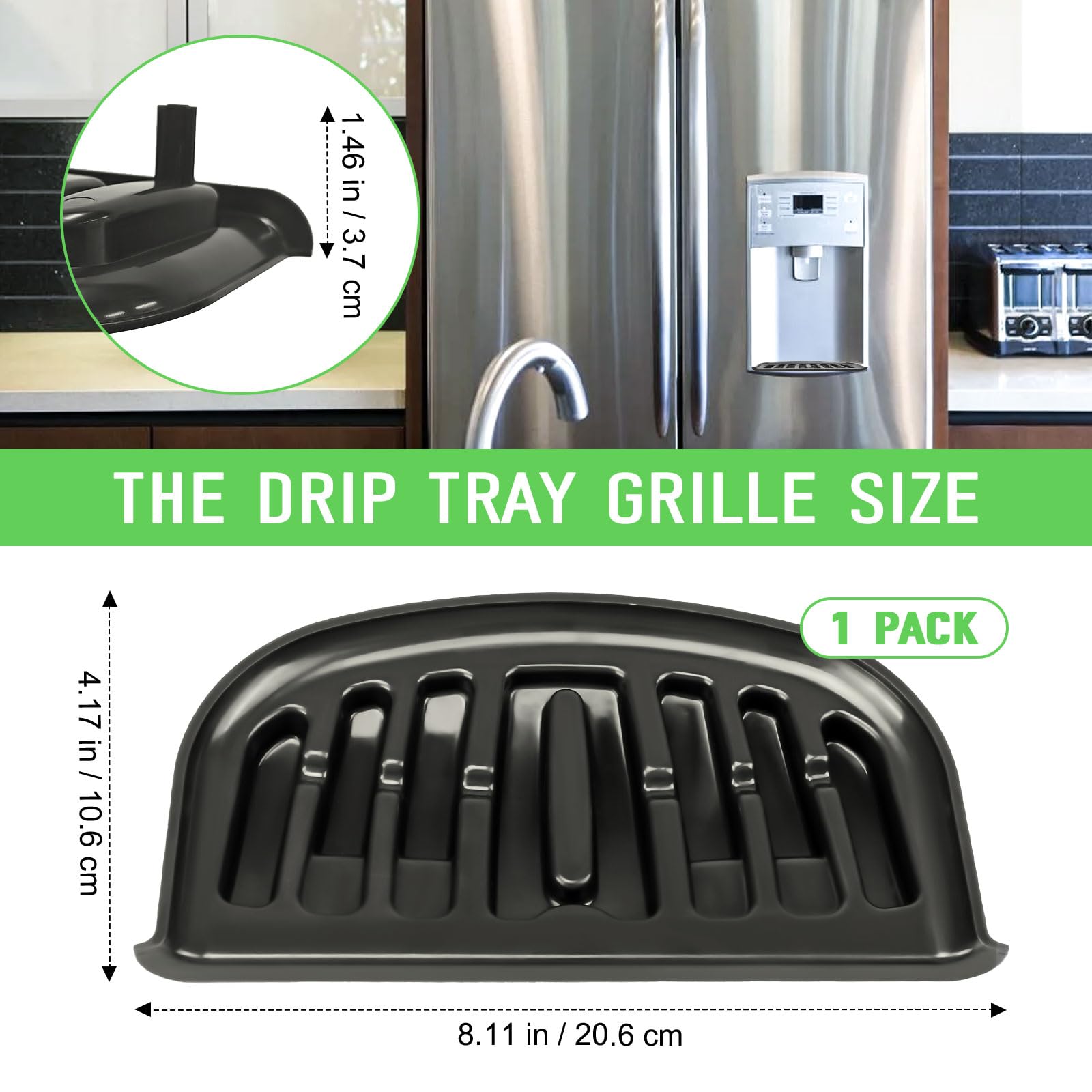 Rejilla de drenaje Dairrr Fuuu para refrigerador, protege contra derrames diarios.
