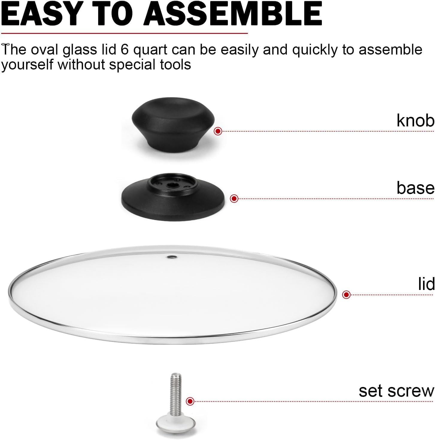 Compatibilidad con Hamilton Beach 33665G para olla lenta de 6 cuartos