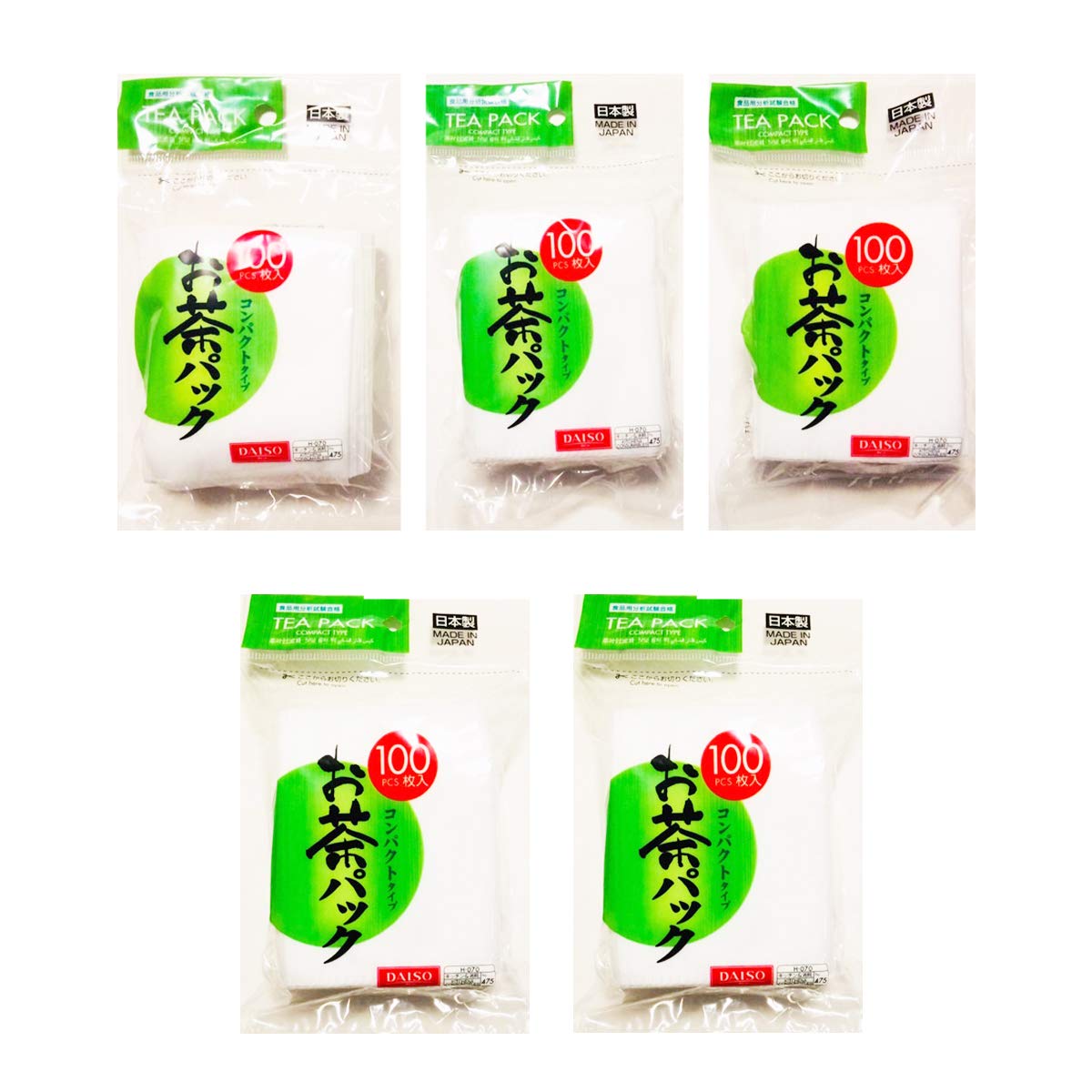 Bolsas filtro Daiso para té suelto con filtro duro mantienen la forma.