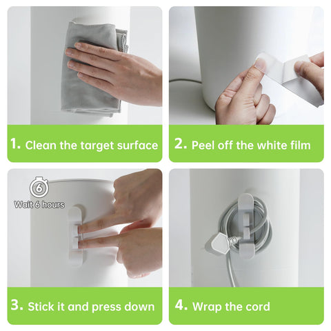 Daisyhome compatible con cables de diferentes grosores y tres huecos para varios cables.