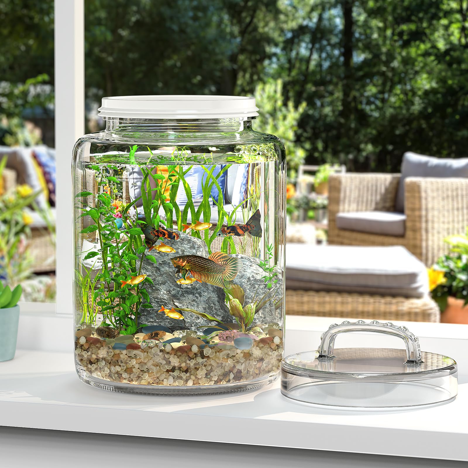 Tapa hermética de Daitouge mantiene fresco el contenido y evita derrames.