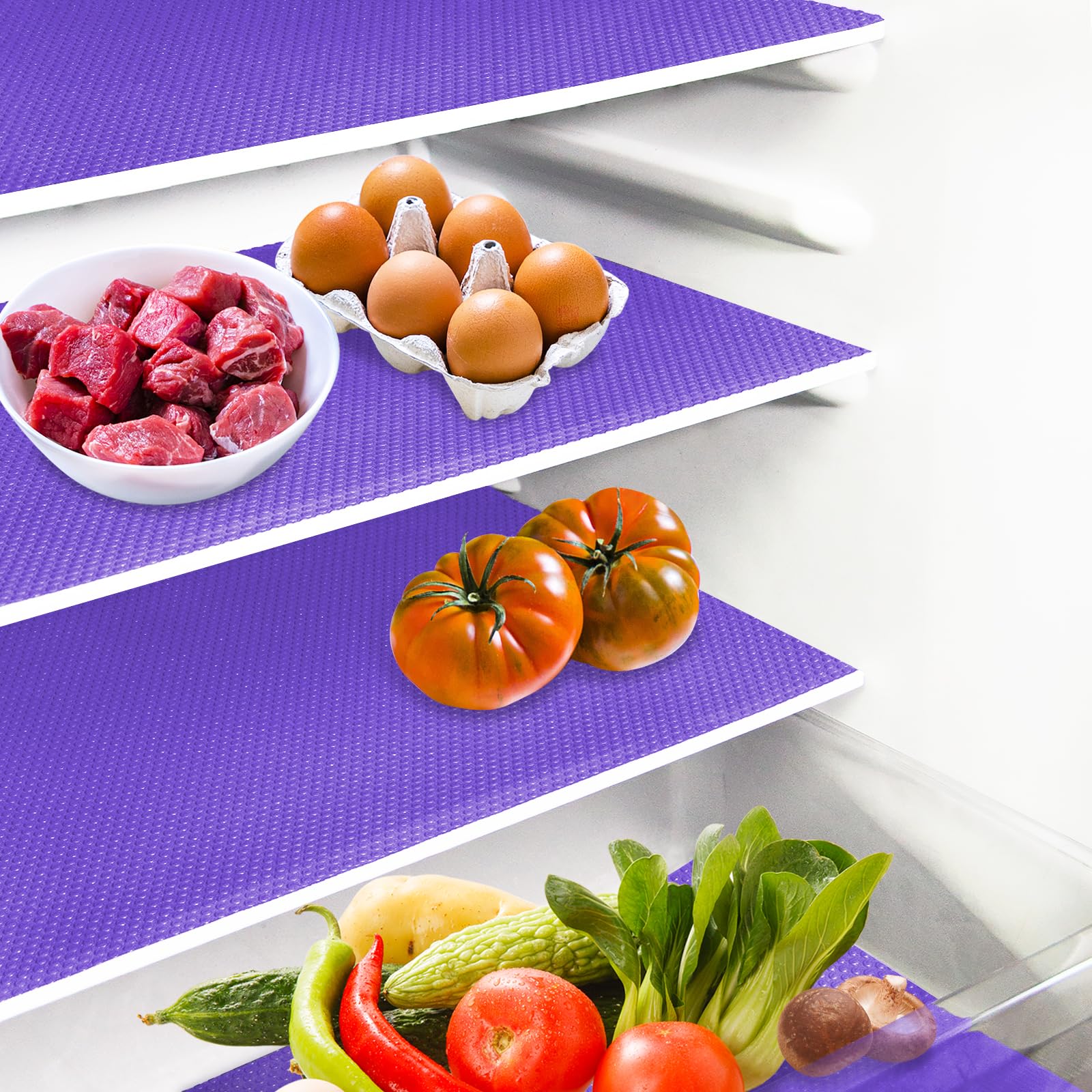 Daixers Liner para refrigerador 45x29 cm protege estantes y facilita limpieza