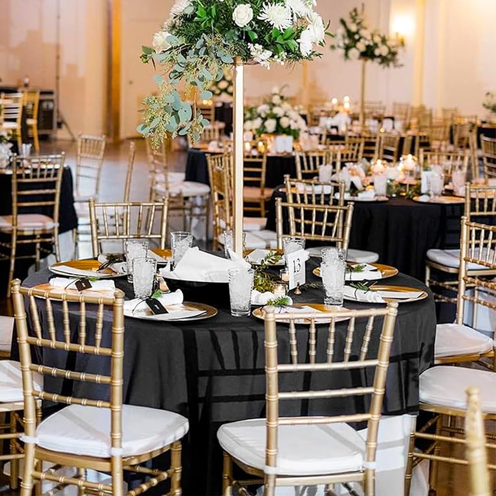 DAKKIONY mantel de 120 pulgadas para mesas amplias, elegante y práctico
