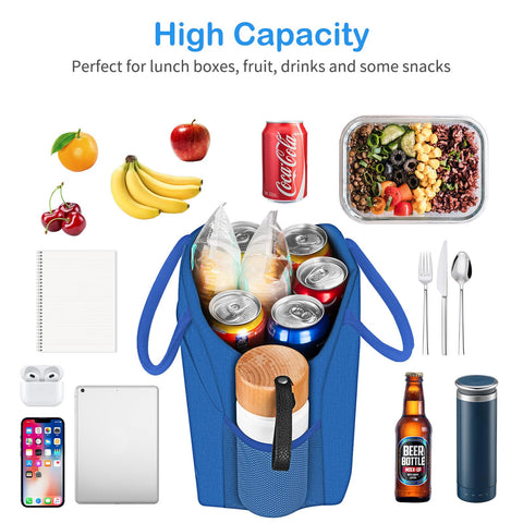 DALINDA bolsa de almuerzo aislada, trasera, diseño práctico para trabajo y viaje.