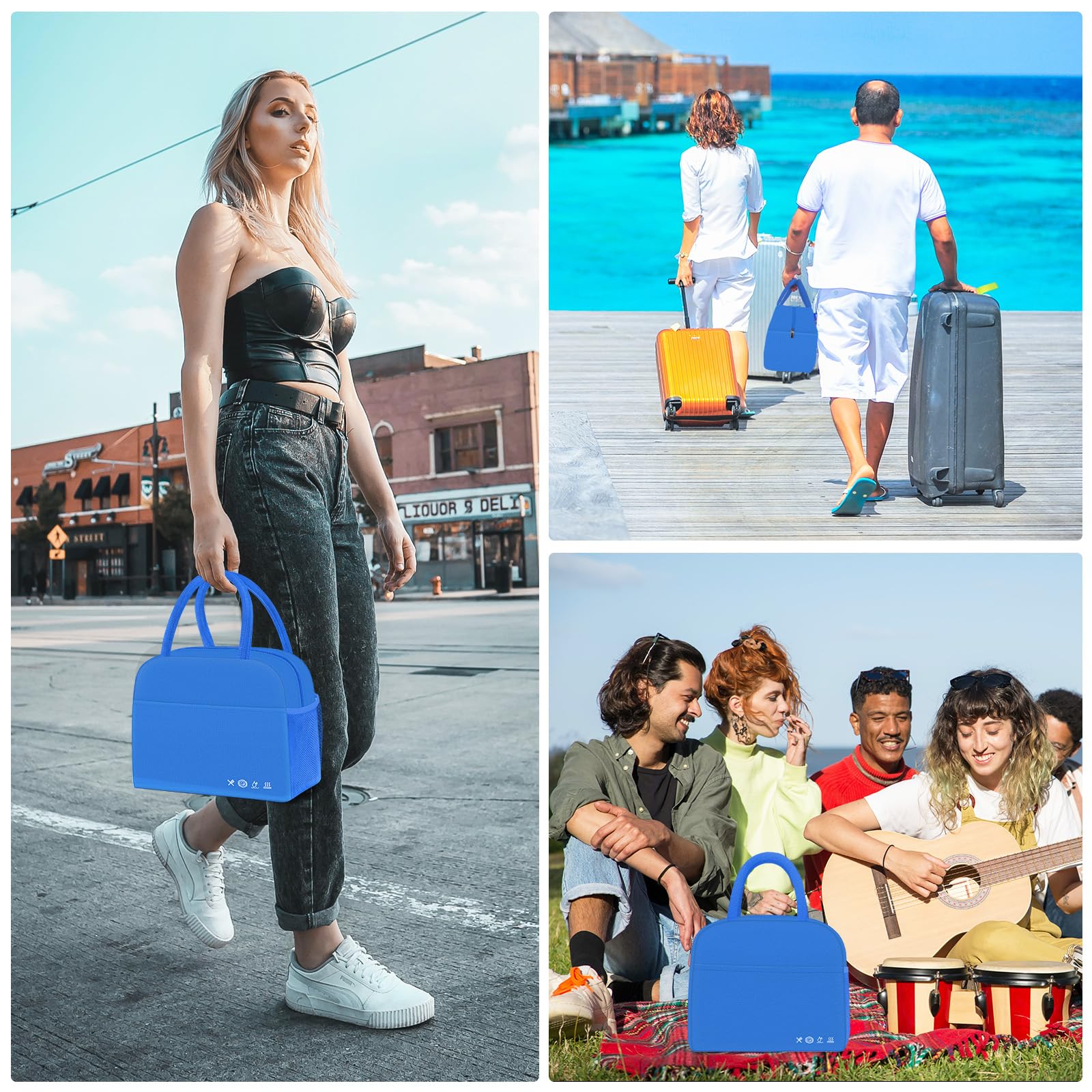 DALINDA bolsa de almuerzo aislada, diseño tipo tote, elegante y cómoda de llevar.