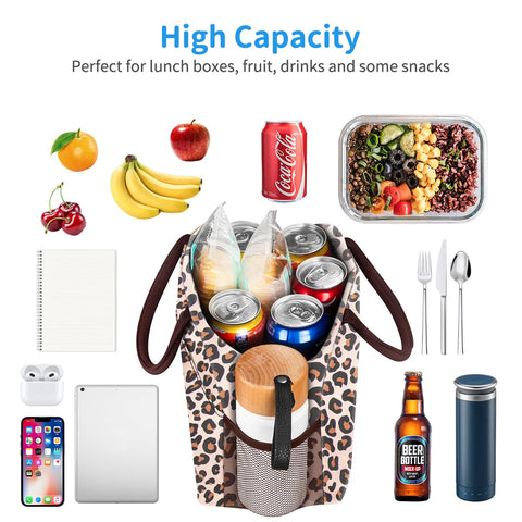 DALINDA bolsa de almuerzo gran capacidad para almuerzos, frutas y snacks