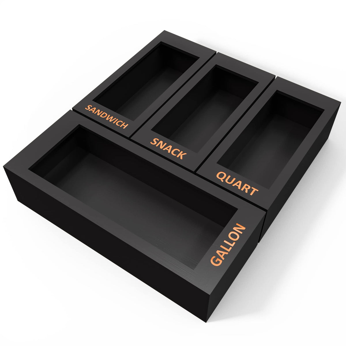 DALSHABET organizador de bambú para bolsas, formato 12x5x3, ideal para cajón