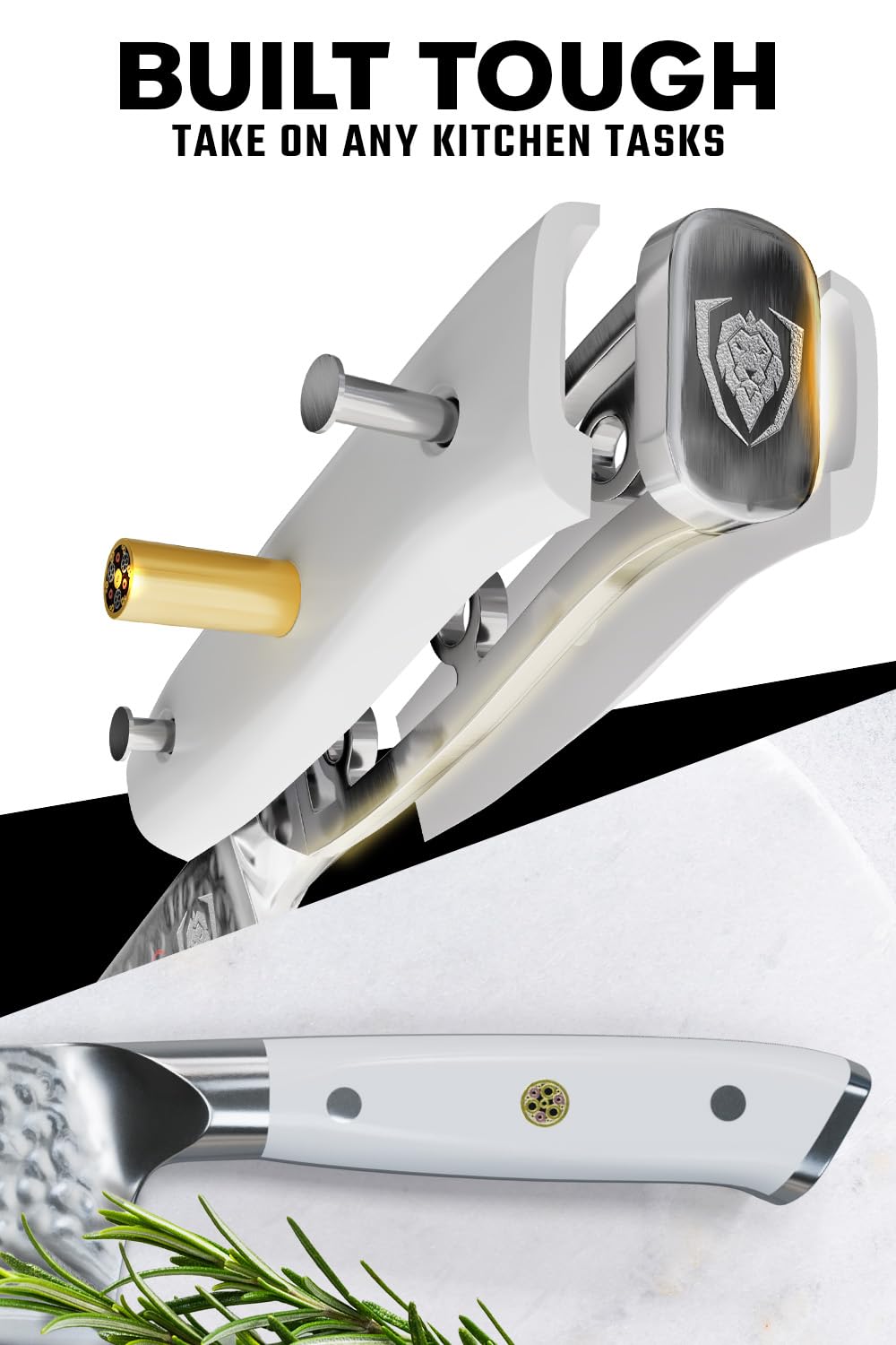 Dalstrong afilado de precisión 8-12 grados para filo estable en cada uso.