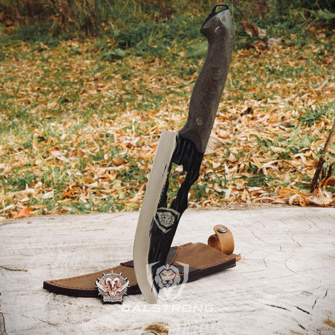 Dalstrong Barbarian funda cuero protección viaje: almacenamiento seguro de la hoja