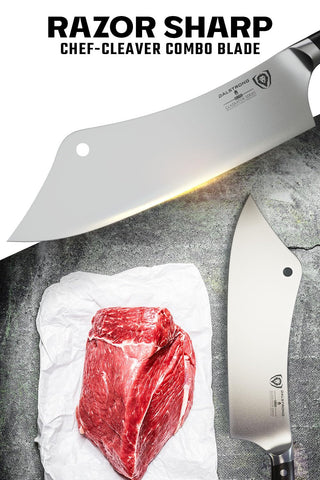 Dalstrong Crixus: hoja de alto carbono alemán para filo duradero.