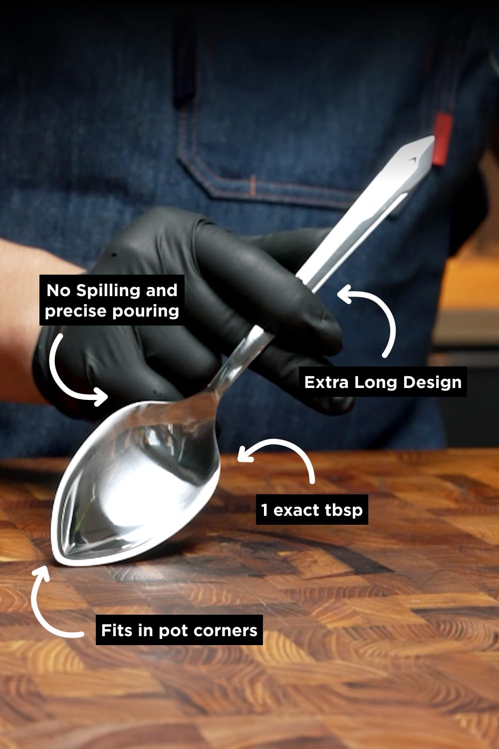 Dalstrong cuchara utilidad para cocina profesional, versátil y fiable.