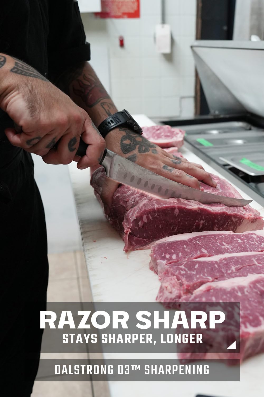 Cuchillo Dalstrong alto carbono alemán de 8 pulgadas para seccionar carne