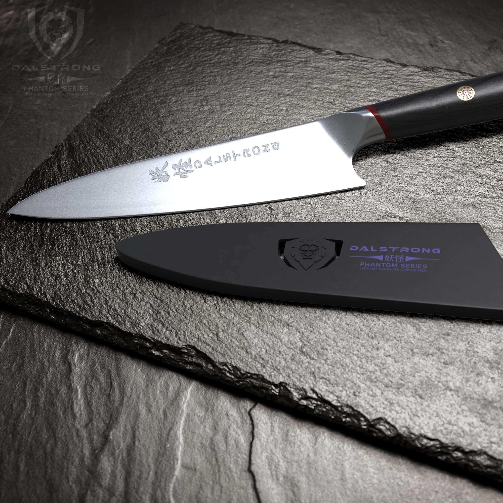 Dalstrong Phantom 8 pulgadas, detalle de la hoja para precisión