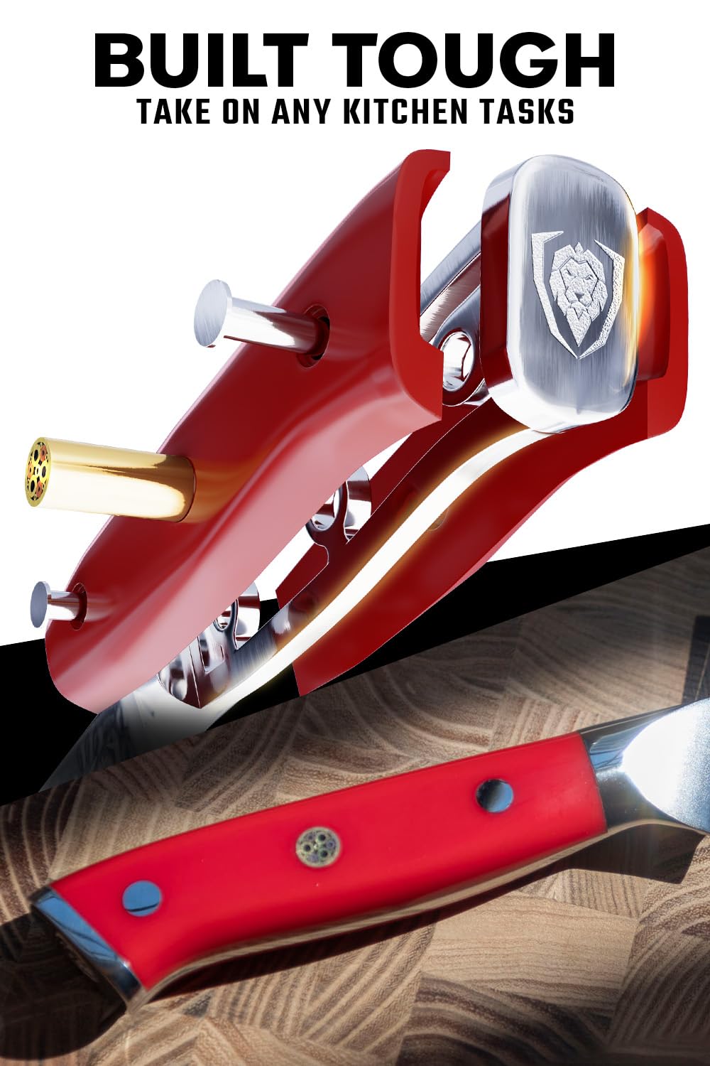 Dalstrong Shogun con acero AUS-10V ofrece durabilidad y filo sostenido