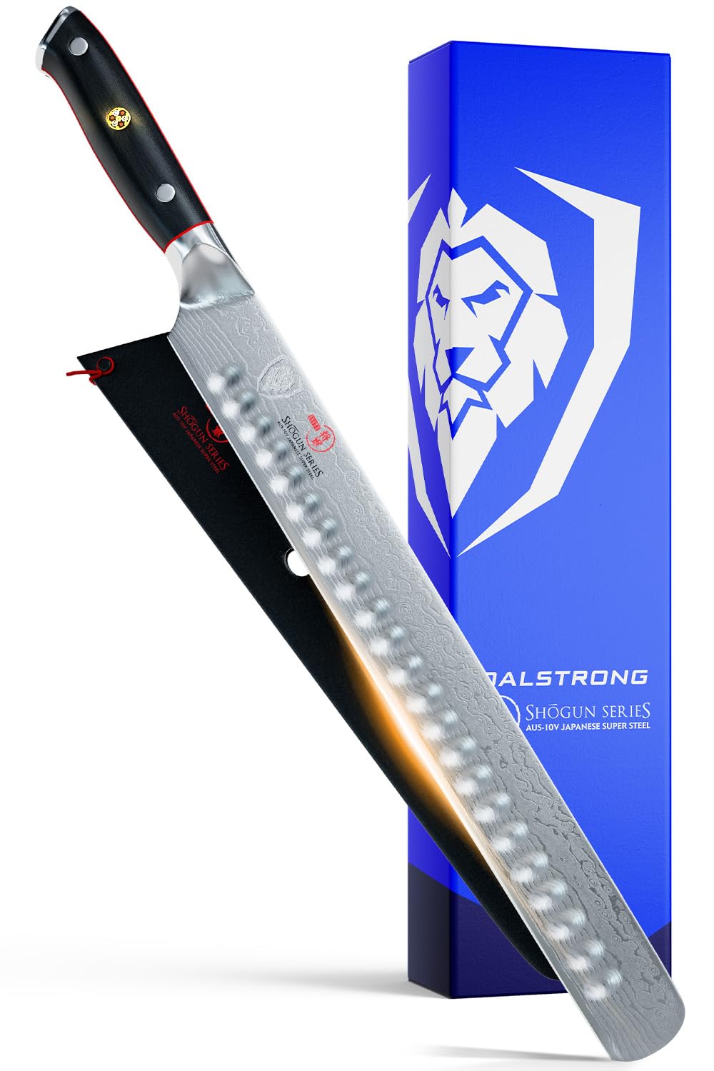 Dalstrong cuchillo filetear 12 pulgadas, filo ultra afilado para rebanar carnes gruesas