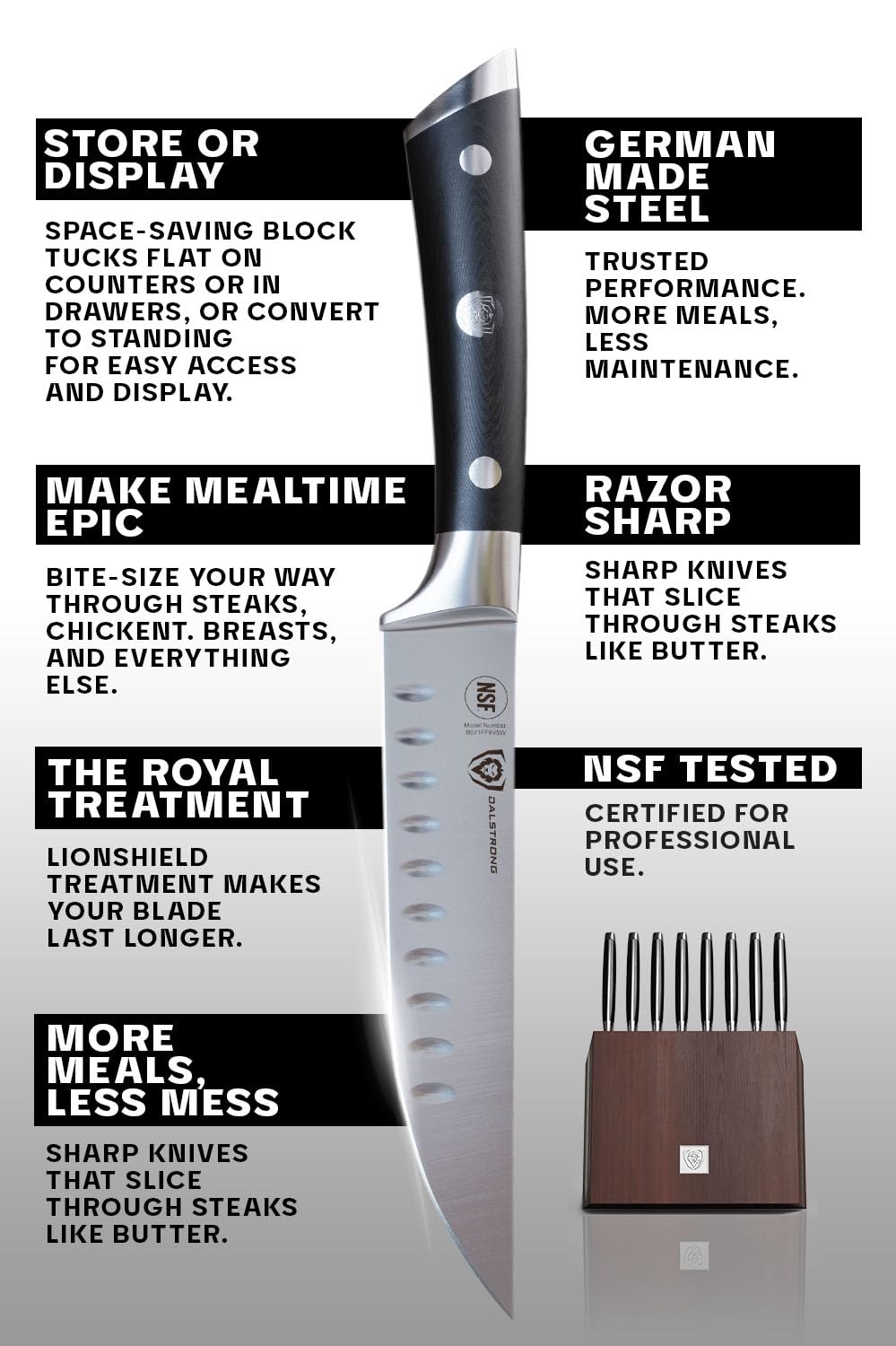 Cuchillo pelador Dalstrong Gladiator Elite, para pelar y preparar ingredientes pequeños