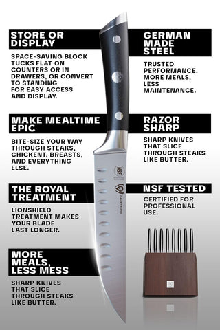 Cuchillo pelador Dalstrong Gladiator Elite, para pelar y preparar ingredientes pequeños