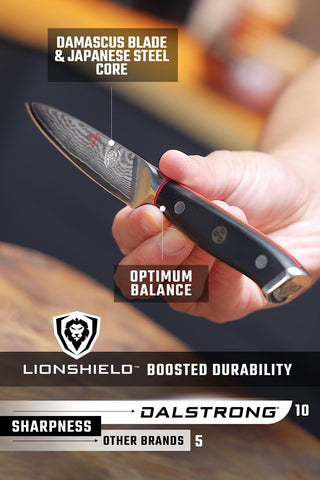 Mango G-10 ergonómico Dalstrong para control y comodidad en tareas precisas.