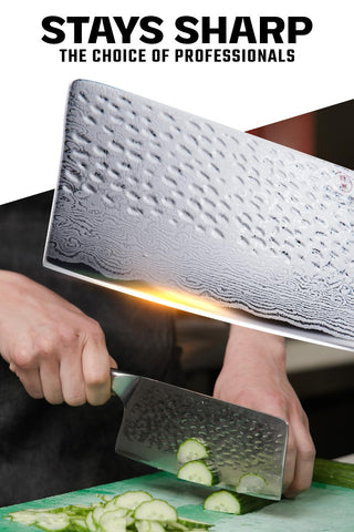 Dalstrong cuchillo picador 7 pulgadas con capas damasco para durabilidad y estética.