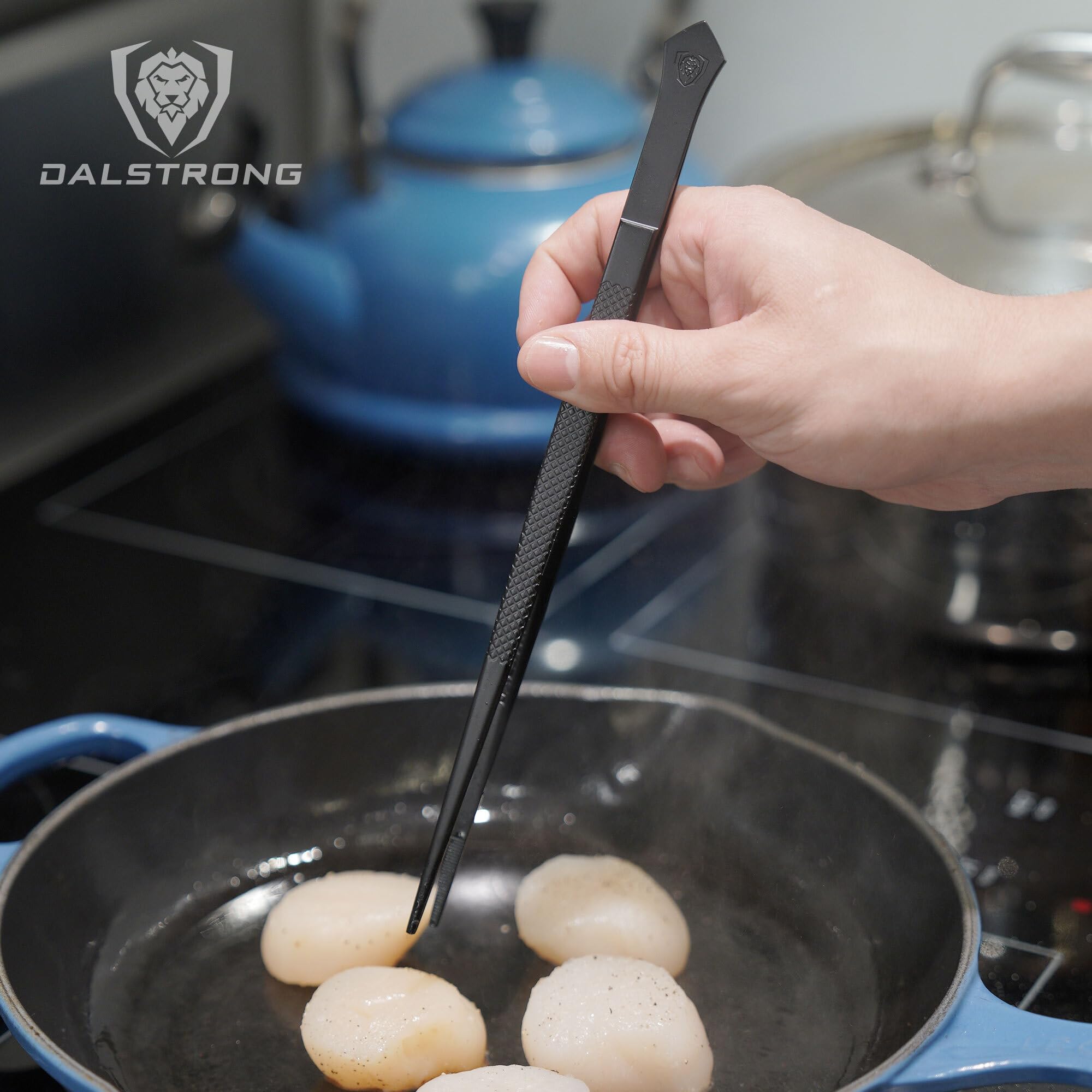 Empaque de lujo Dalstrong para presentación en cocinas o tiendas.