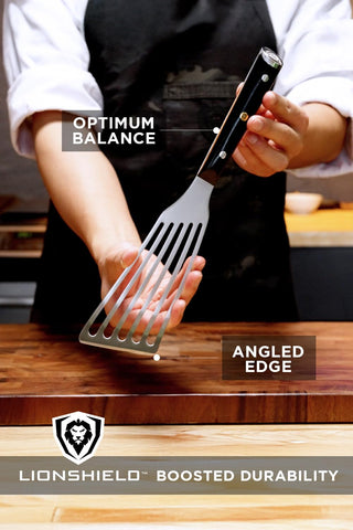 Uso múltiple para cocina con espátula Dalstrong en diversas preparaciones.