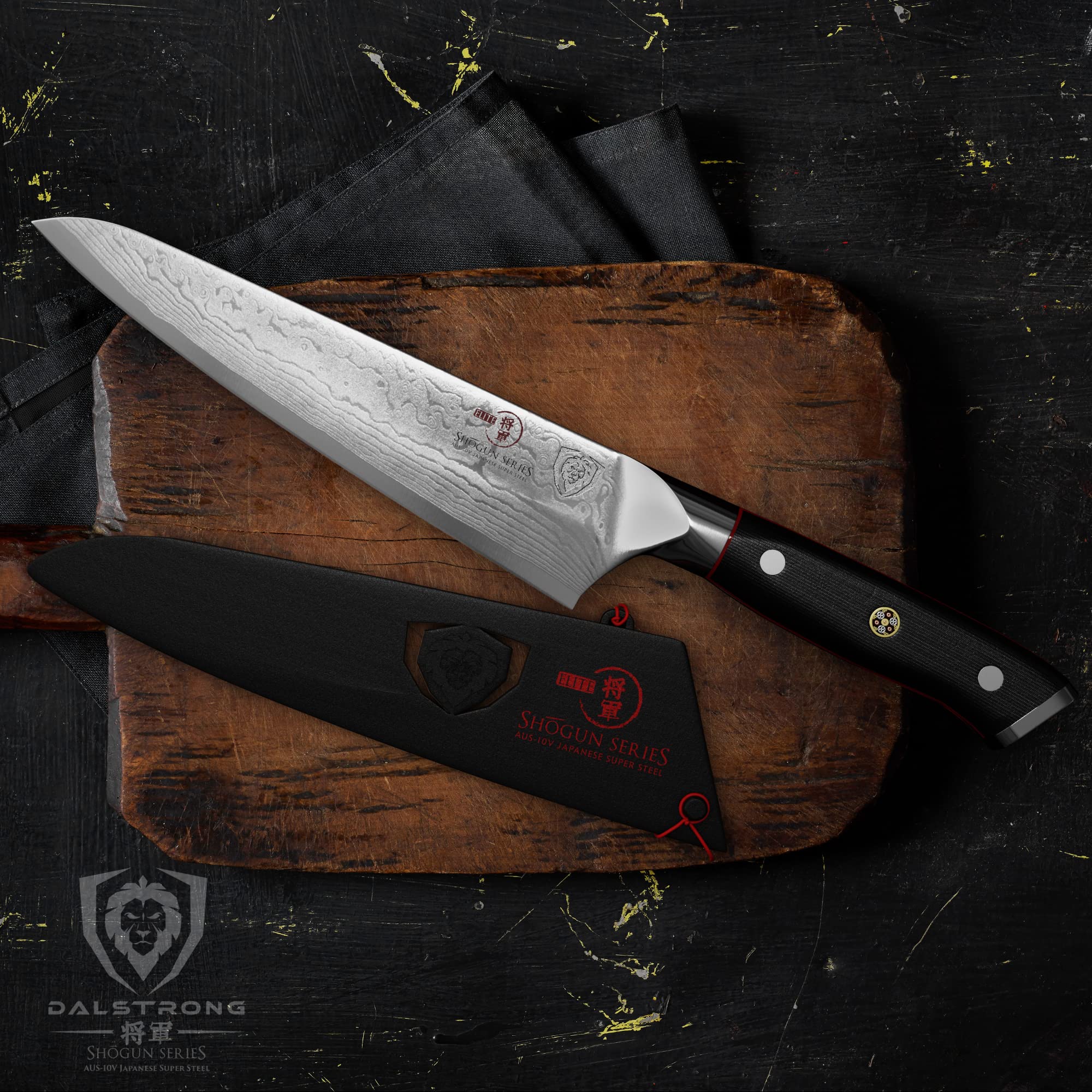 Funda incluida para almacenamiento seguro del cuchillo Dalstrong