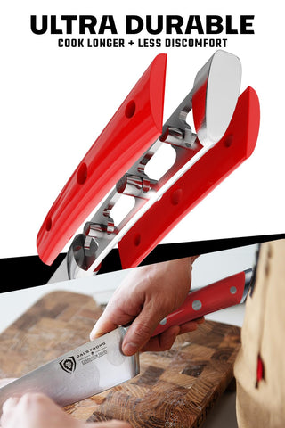 Dalstrong Gladiator Elite: afilador de 10 pulgadas incluido para mantener filo.