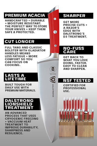 Dalstrong Gladiator Elite: cuchillo para carne de 9 pulgadas para filetear.