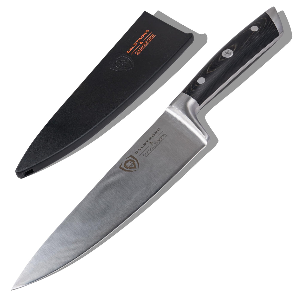 Dalstrong Gladiator Elite 8 pulgadas hoja afilada para cortes precisos en la cocina.