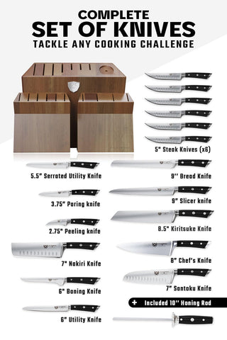 Dalstrong Gladiator Elite cuchillo de carne 9 pulgadas: filo preciso para cortes jugosos