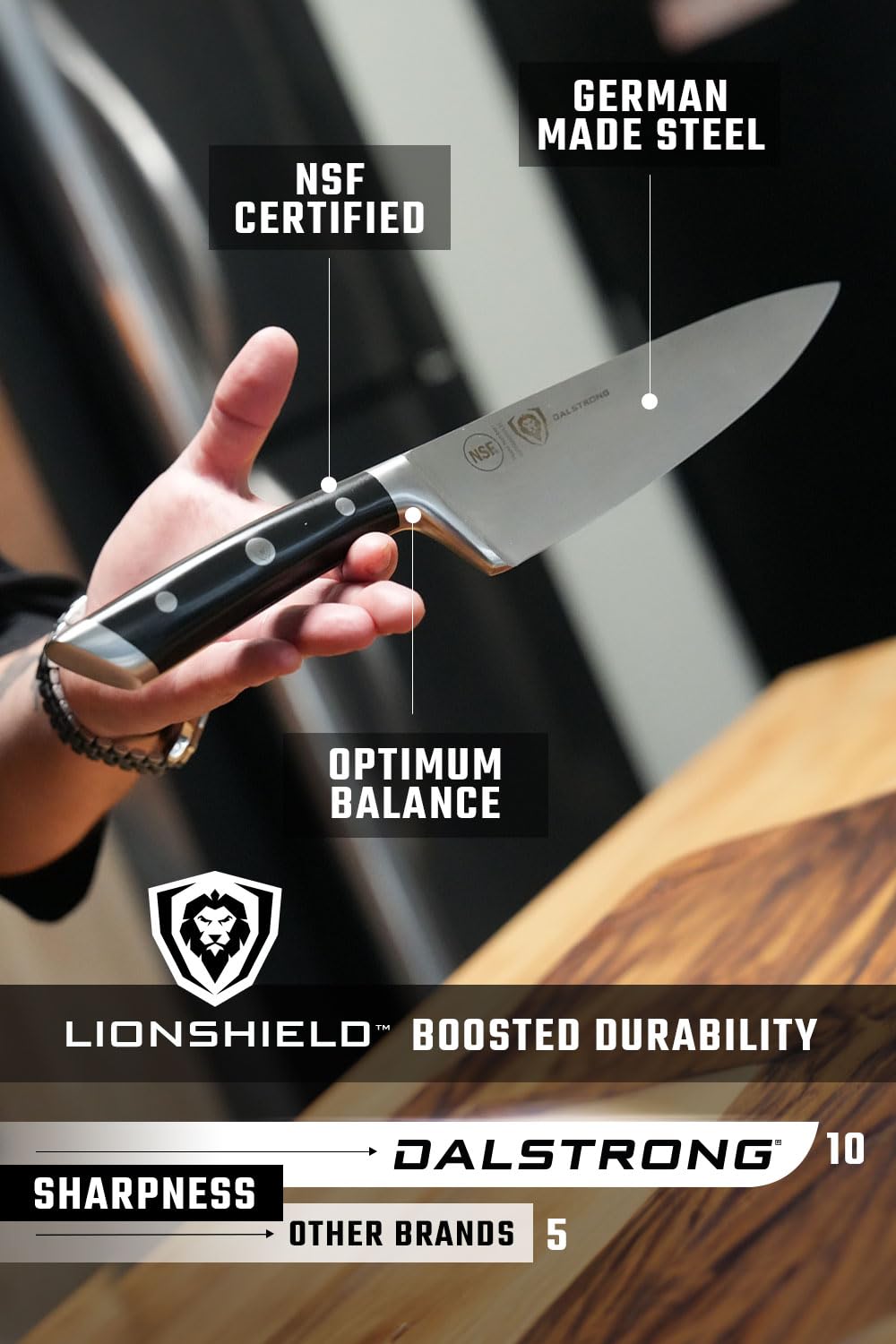 Dalstrong Gladiator Elite cuchillo santoku 7 pulgadas: versatilidad para técnicas japonesas