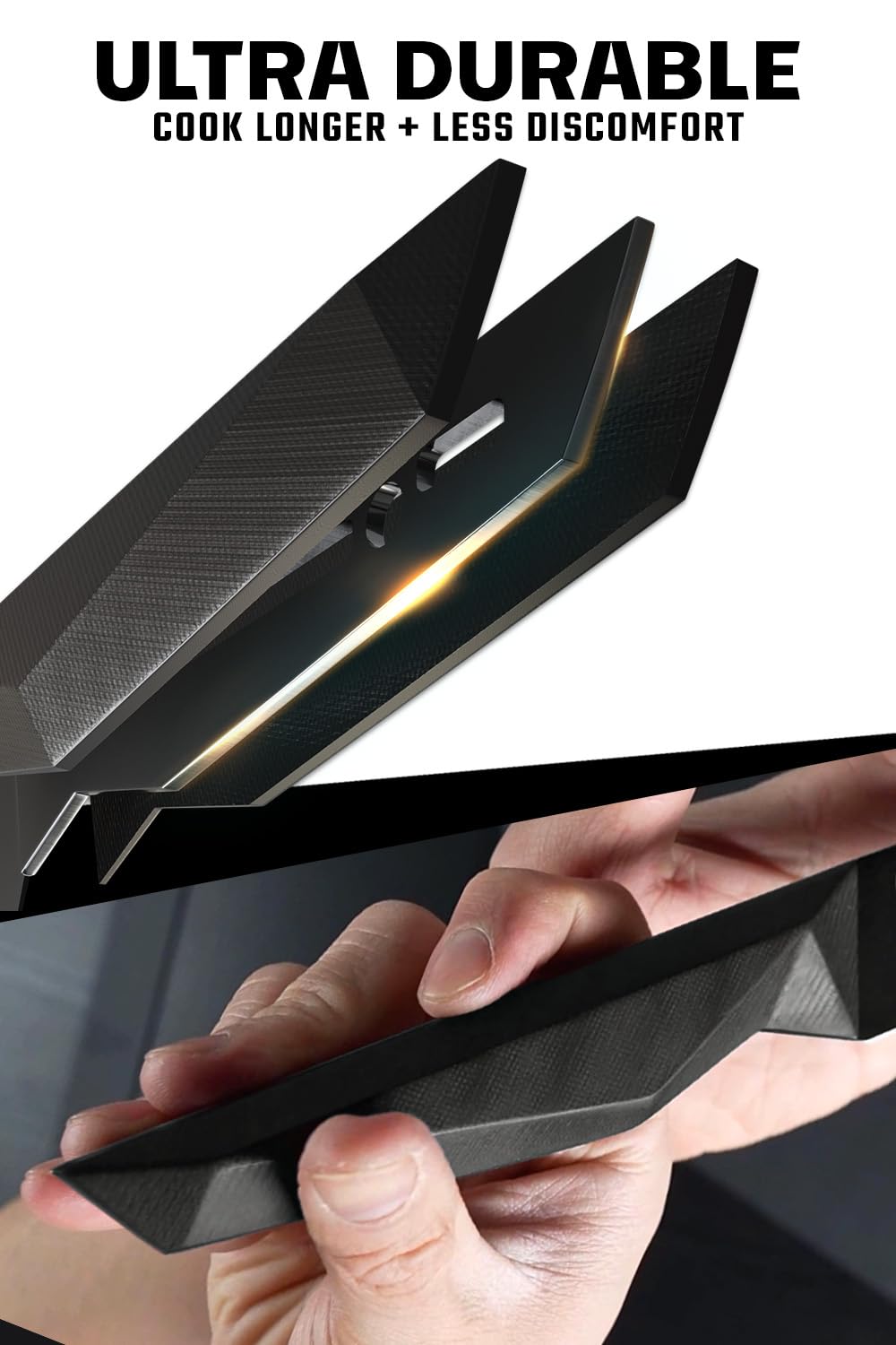 Mango ergonómico Dalstrong G10 para agarre seguro