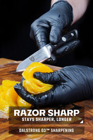 Mango negro G10 de Dalstrong para un agarre cómodo.