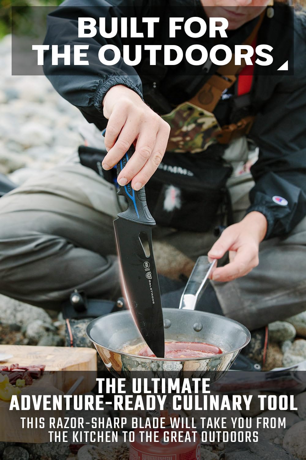 Dalstrong Night Shark 8” cuchillo: borde afilado para cortes precisos
