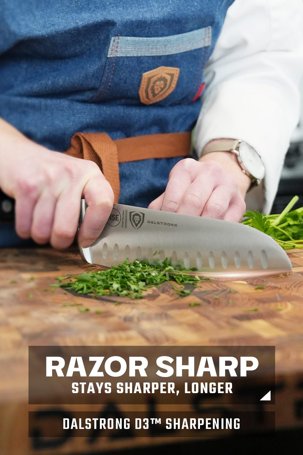 Dalstrong Santoku Gladiator Elite mango G10 ergonómico para uso diario