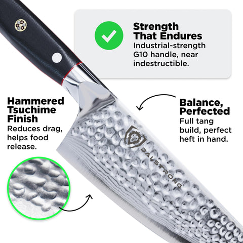Funda PerfectFit protege la hoja y facilita almacenamiento seguro para Dalstrong Shogun Elite.