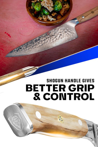 Dalstrong Shogun mango G10 ergonómico para control cómodo