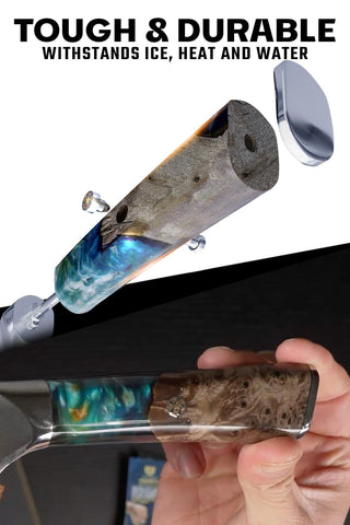 Dalstrong Valhalla: funda de cuero incluida para proteger el cuchillo durante transporte.