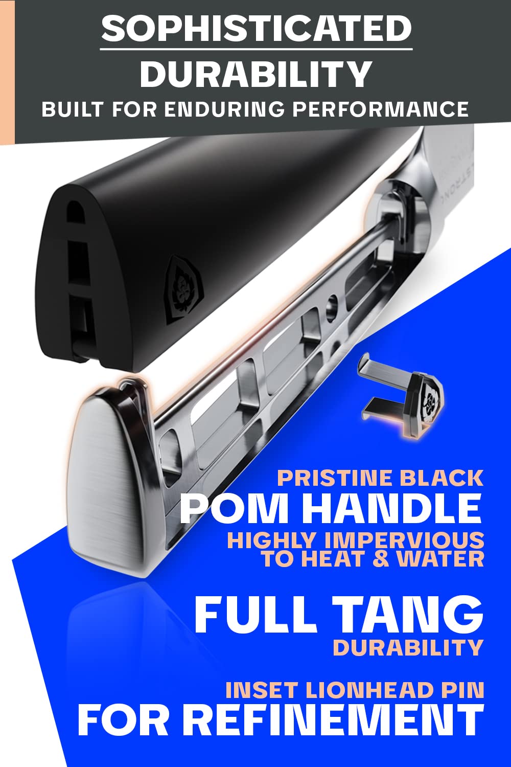 Dalstrong Vanquish: cuchillo pelar, filo afilado para piezas pequeñas.