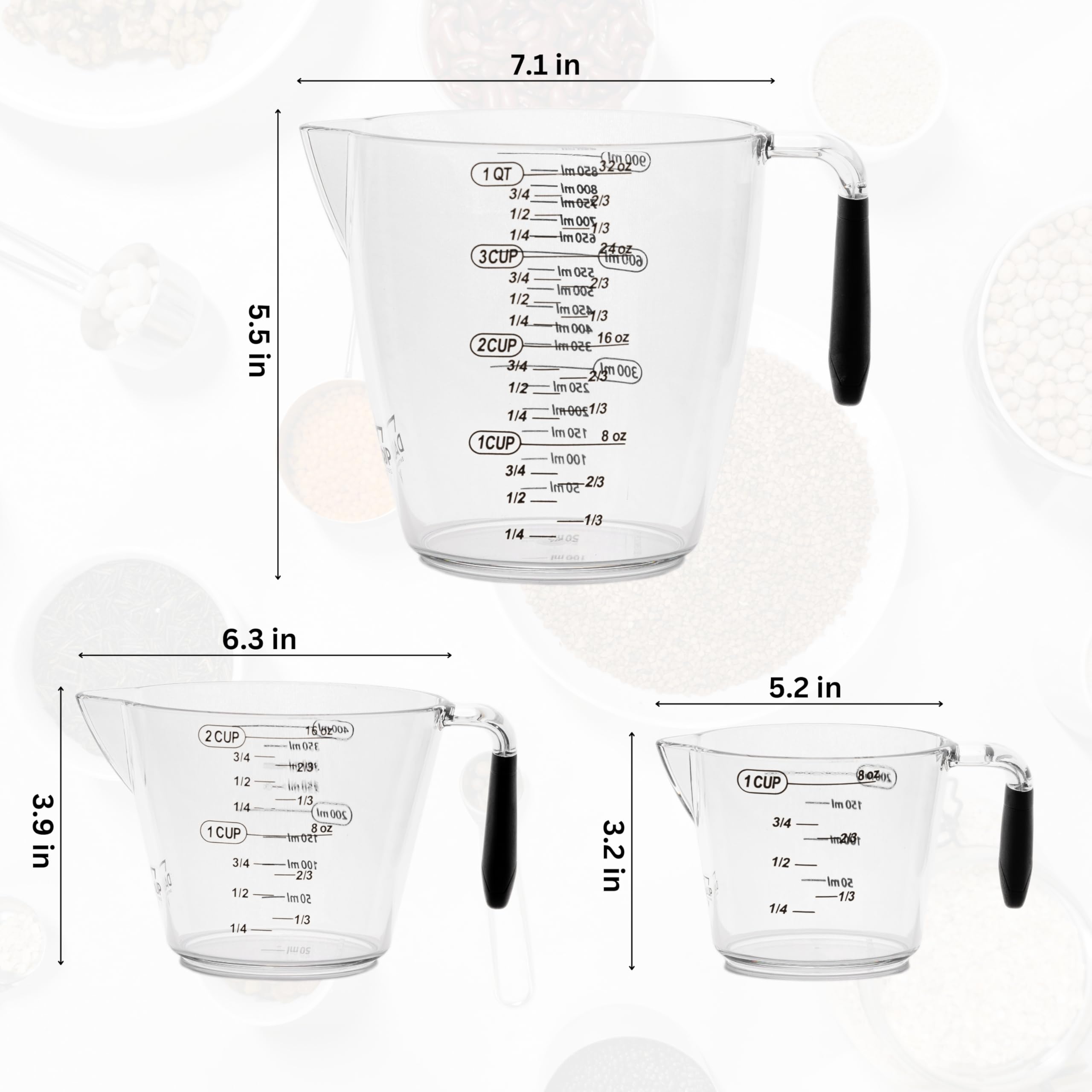 Dalup taza de 32 onzas con pico para verter
