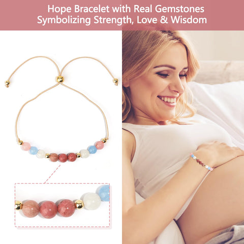 DAMCONME pulsera de esperanza ajustable, recordatorio diario de amor y fortaleza