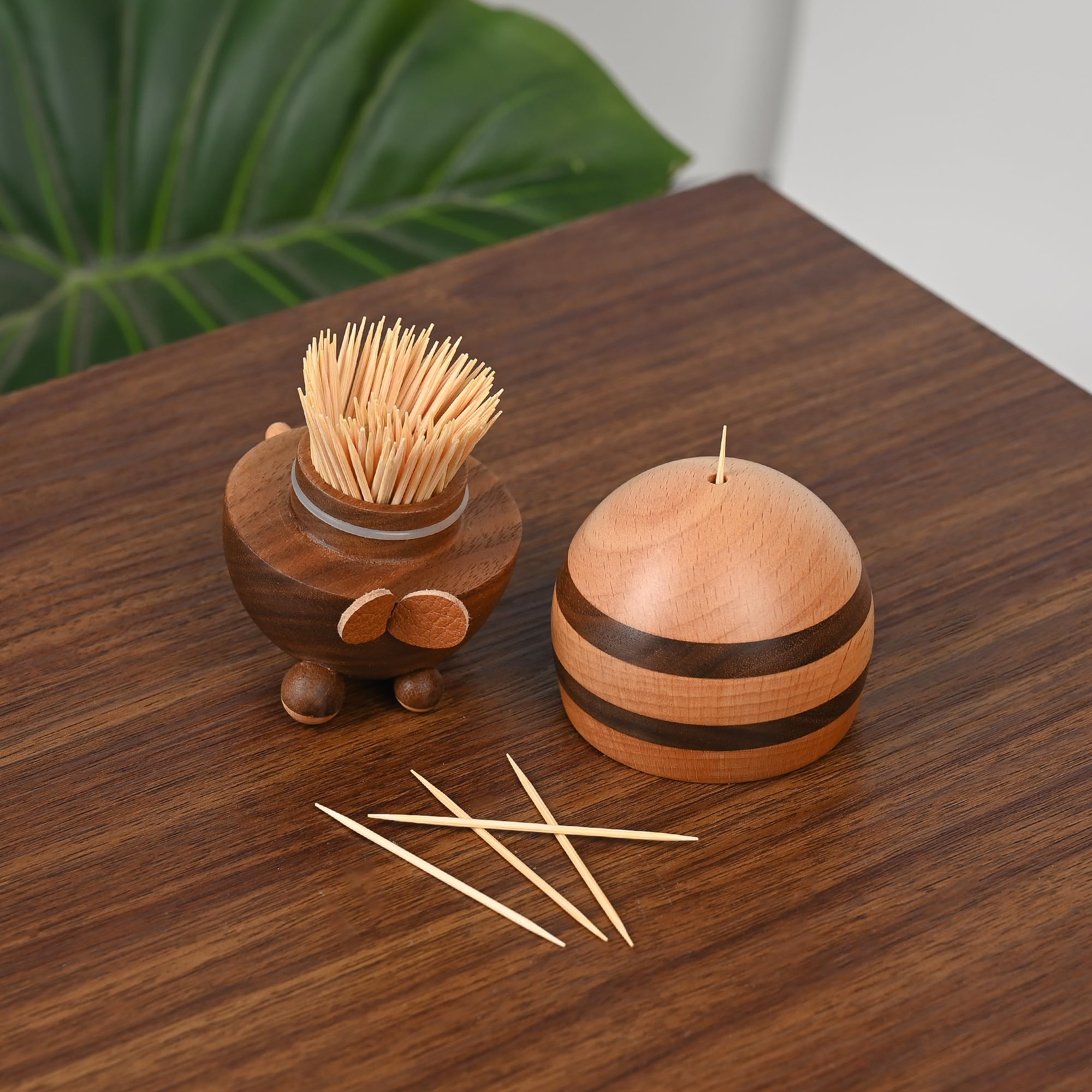 Damuzhi dispensador de palillos abeja en detalle: calidad de fabricación.