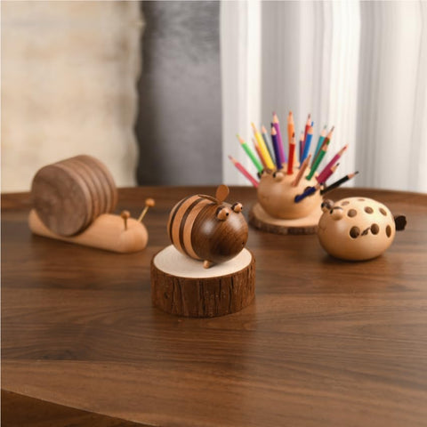 Damuzhi diseño bohemio: abeja decorativa para la mesa.