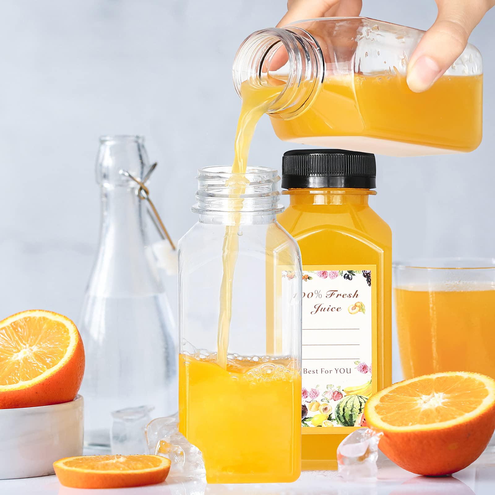 Botellas DANALLAN PET duraderas para bebidas frías y uso diario.
