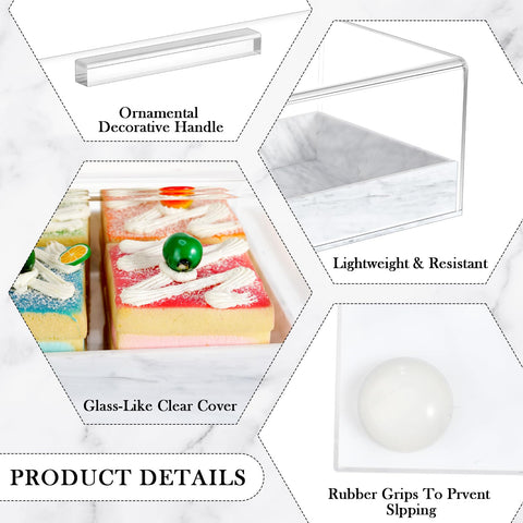 Dandat muestra pasteles y postres con claridad en cualquier mesa