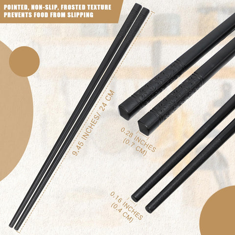 Palillos con patrón de cereza Dandat, elegantes para mesa asiática y uso diario.