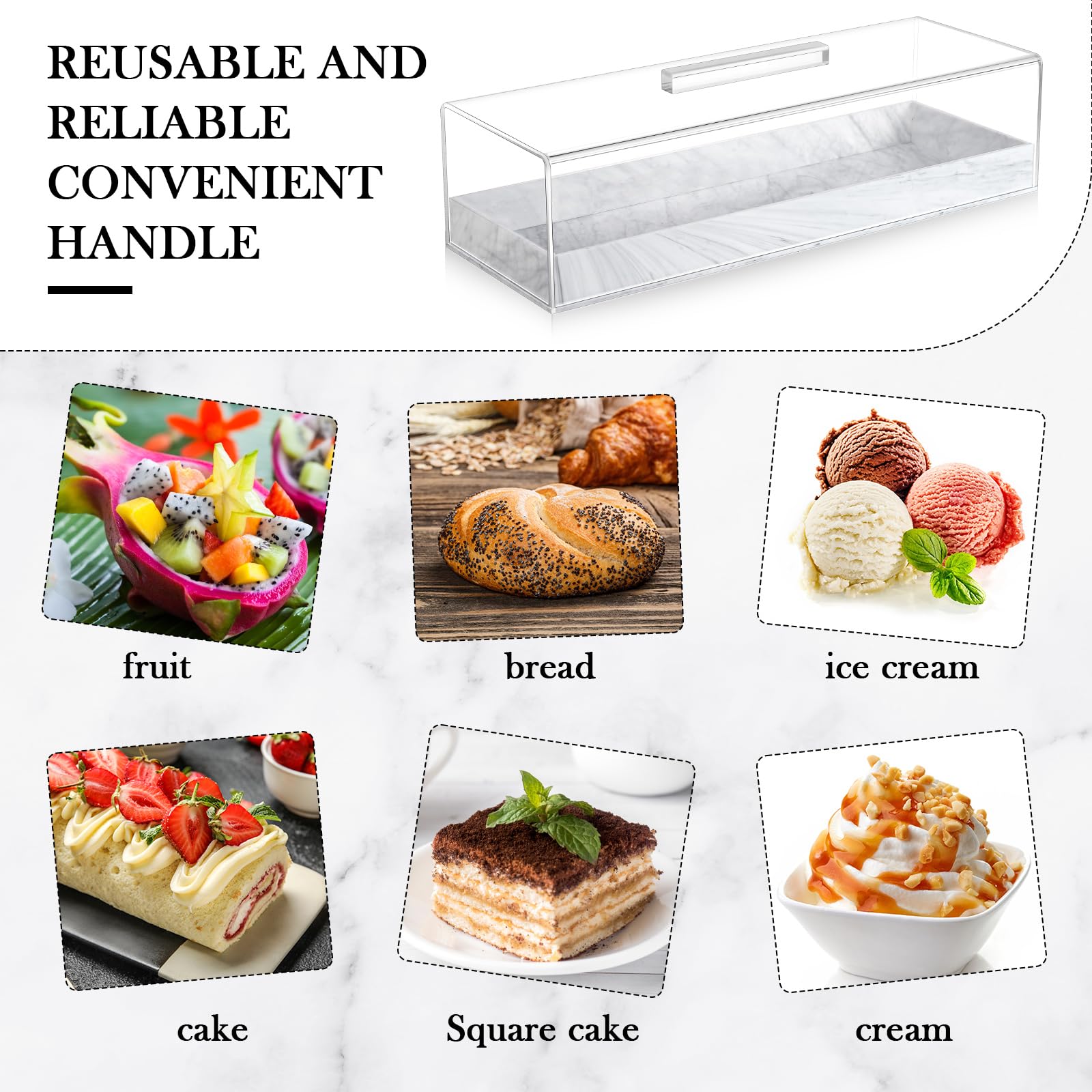 Dandat bandeja rectangular con tamaño 14x5x3,5 pulgadas para porciones