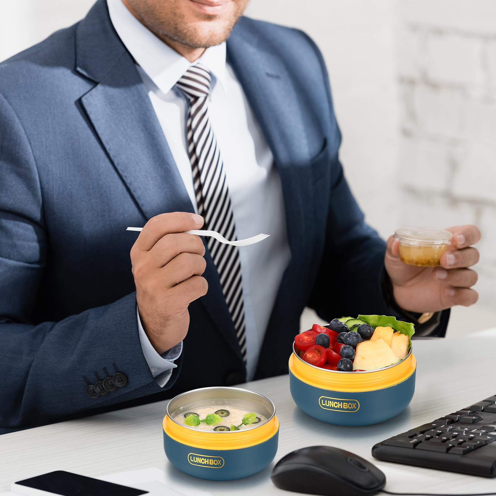 Dandat tenedor de acero inoxidable, diseño duradero y fácil de limpiar
