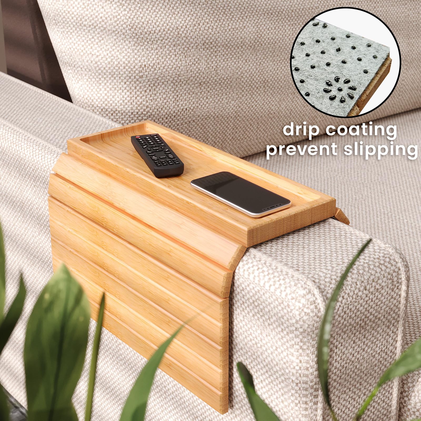 Danfoxer: uso multifuncional para sofá, sirve como mesa rápida para snacks.